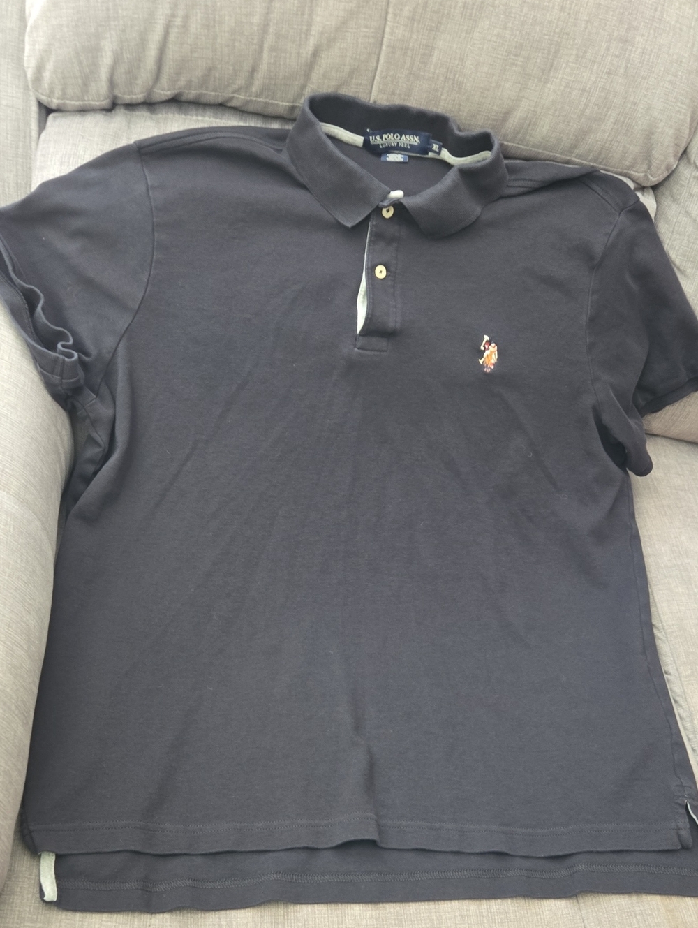 Polo by Ralph Lauren Black Short-Sleeve Polo with Embroidered Pony